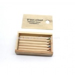 Wooden pencil with a wooden box