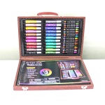 kids Drawing set in wooden box